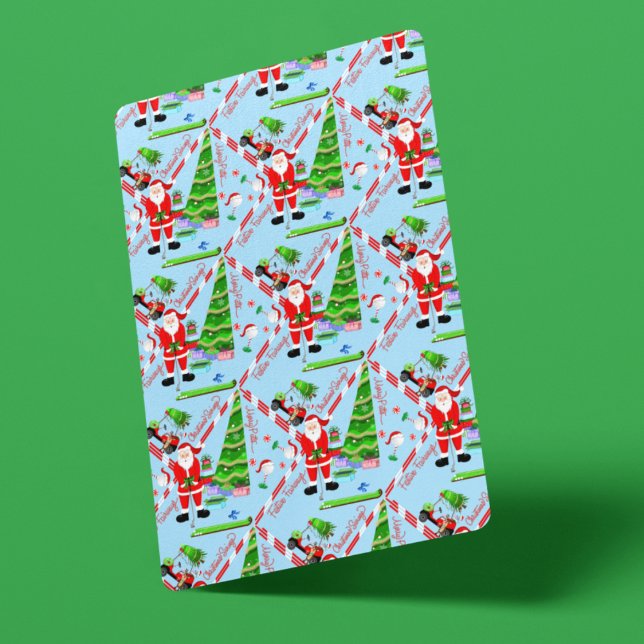 Baralho Papais noeis Golfe na Árvore de Natal (Santa's Golf Surprise: Festive Cards for Die-hard Golfers, Hole-in-one Fun!)