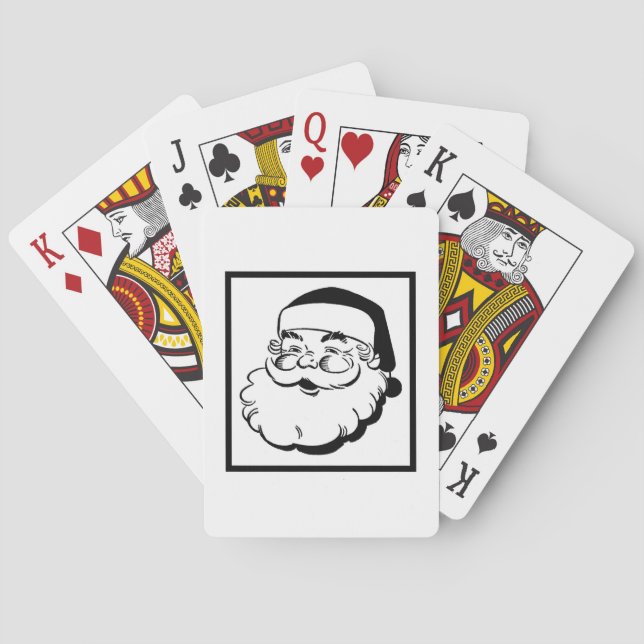Baralho Papais noeis Retro Branco (Verso)