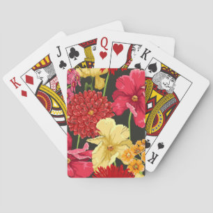 Baralho Papel de parede floral no estilo da aguarela