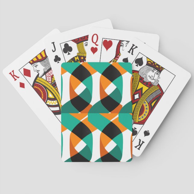 Baralho Papel de parede retrô: Design de vinheta (Verso)