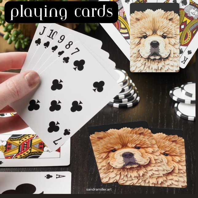 Baralho PAPIER MIRAGE Red Chow (Criador carregado)