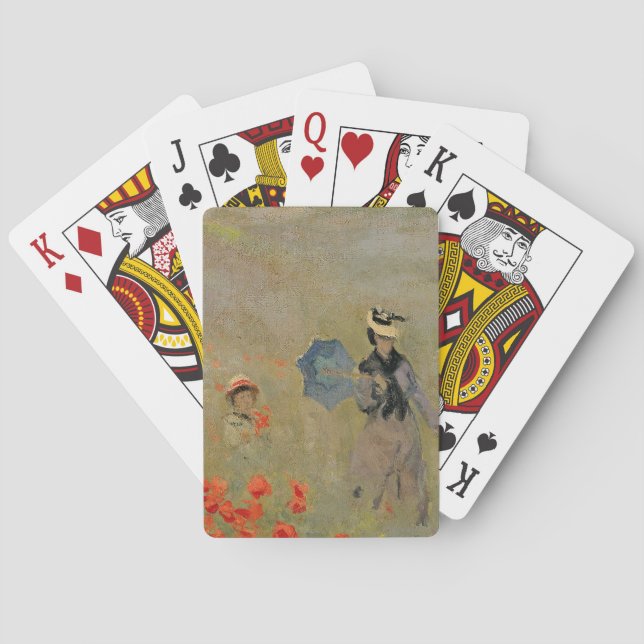 Baralho Papoilas selvagens de Claude Monet |, perto de (Verso)