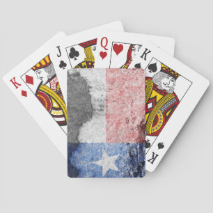 Baralho parede do tijolo de bandeira texas