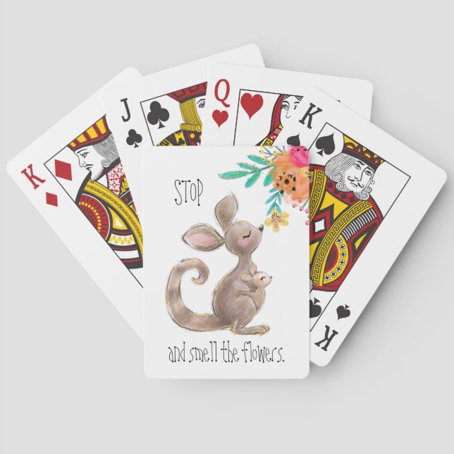 Baralho Parem e cheirarem as flores clássicas (Verso)