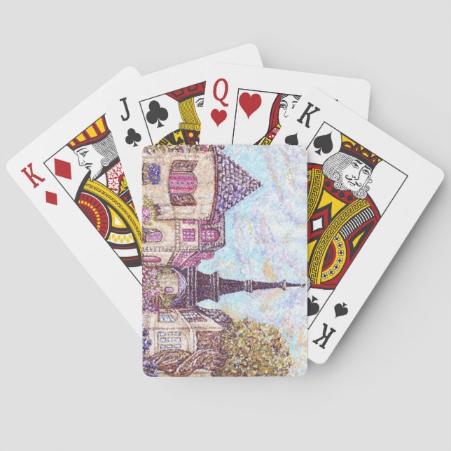 Baralho Paris inspirou o Pointilismo da Torre EiffelJogand (Verso)