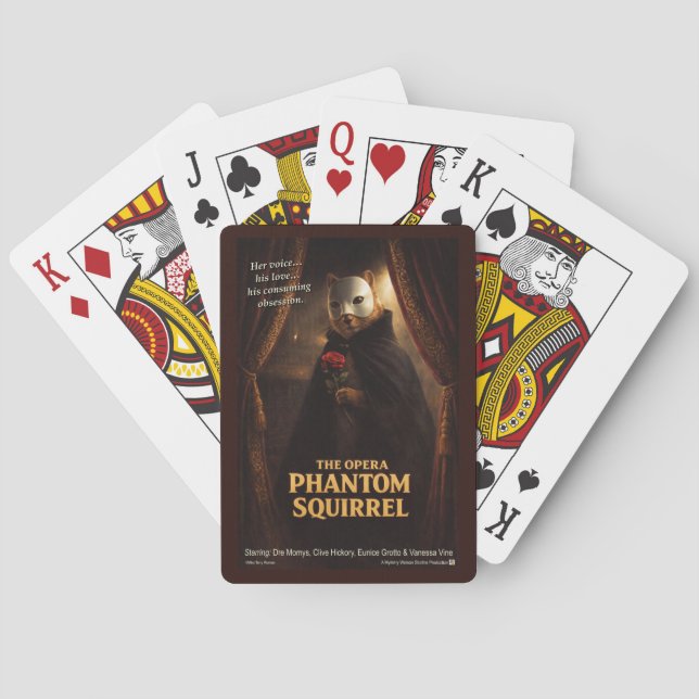 Baralho Paródia de Esquilo Fantasma da Ópera (Verso)