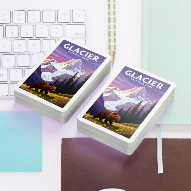 Baralho Parque Nacional do Glacier Vintage (Criador carregado)