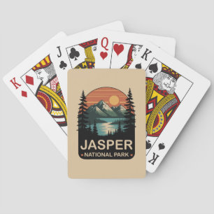 Baralho Parque Nacional Jasper Design de Montanha Vintage