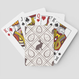 Baralho Páscoa Xadrez castanha