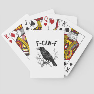 Baralho Pássaro Corvo Coruja F-Caw-F Divertido Homens Mulh