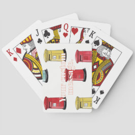 Baralho Pastel Japanese Postbox: Watercolor Crayon Style