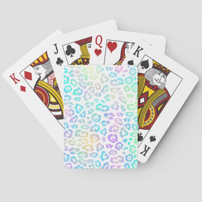 Baralho Pastel Rainbow Leopard Patterno (Verso)