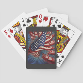 Baralho Patriotic American Flag Fractal