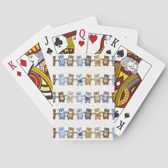 Baralho pattern of a toy teddy bear (Verso)
