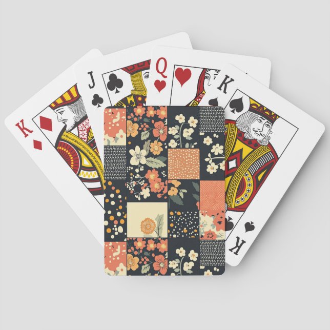 Baralho Patterno Floral Vintage (11) (Verso)