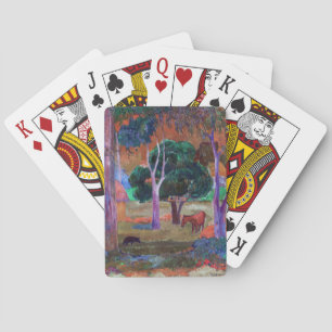 Baralho Paul Gauguin - Paisagem com um Porco e um Cavalo