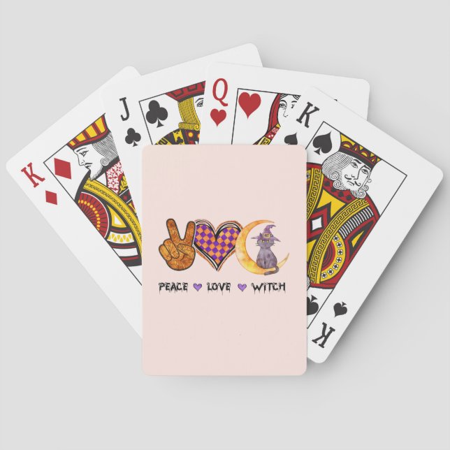 Baralho Paz, Amor, Bruxa (Verso)