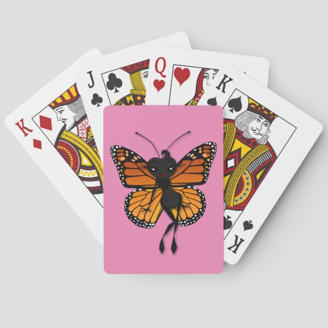 BARALHO PEDAÇO DE MADEIRA DE MONARCHA DE PLACAS DE JOGO (Verso)