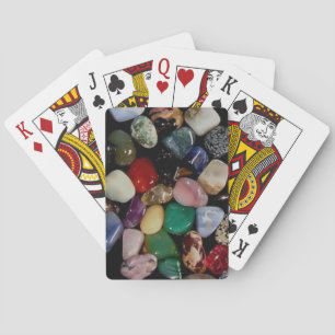 Baralho Pedras Coloridas De Gem Jogando Cartões