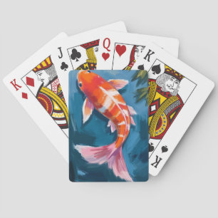 Baralho Peixe Koi Aquarela Bonita