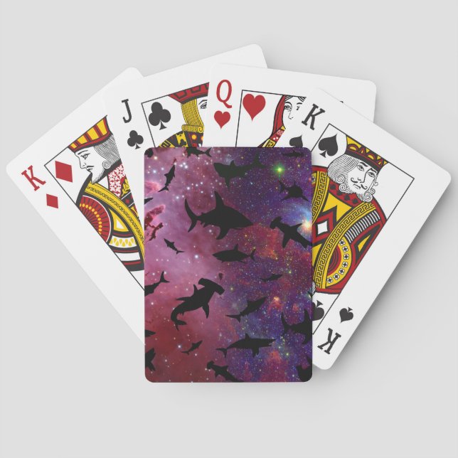 Baralho Peixes-tubarão-frade-modernos baleia-do-mar sob a  (Verso)