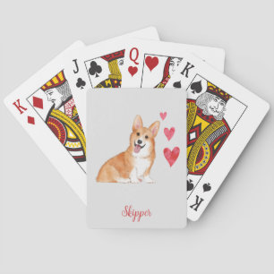 Baralho Pembroke Welsh Corgi Texto Personalizado