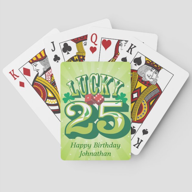 Baralho Personalizado 25 da Sorte (Verso)