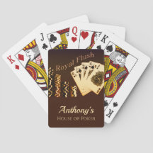 Baralho Personalizado com Tema de Poker Royal Flus
