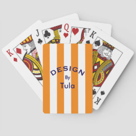 Baralho Personalizado - Design por Tula Orange Cabana Stri