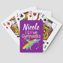 PERSONALIZADO EU AMO DESIGN DE GINÁSTICA