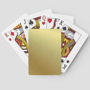 Baralho Personalizar Faux Dourado Metálico Parece Elegant