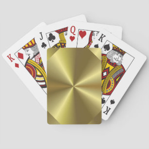 Baralho Personalizar Modelo Elegante Faux Dourado Tendênci