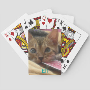 Baralho Personalize cartões de jogo do animal de estimaç
