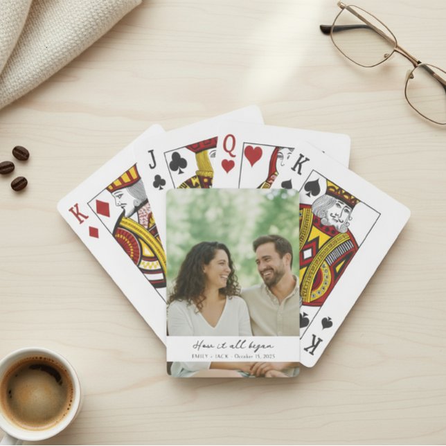 Baralho  Personalized Photo Playing Cards - Custom Wedding (Criador carregado)