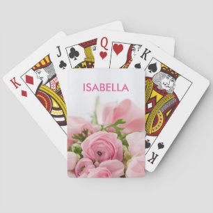 Baralho Personalized Pink Roses
