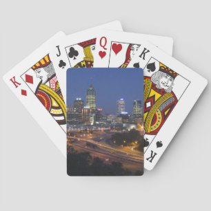 Baralho Perth, Austrália. Vista do centro de Perth a parti