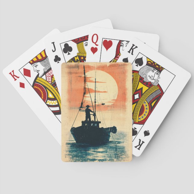 Baralho Pescador (1) 1960 - Placas gráficas inspiradas (Verso)