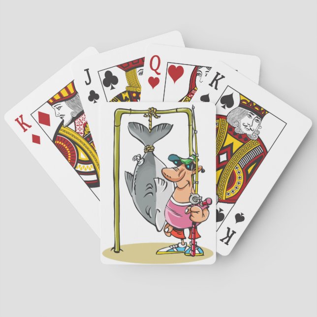 Baralho Pescador Com Cartões De Jogada De Captura (Verso)