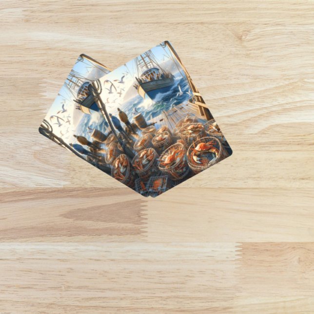 Baralho Pescadores De Colheita De Crepúsculos Que Recolhem (Criador carregado)