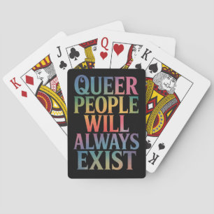 Baralho Pessoas Queer Sempre Existirão Ally LGBTQIA Pride
