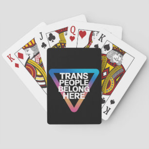 Baralho Pessoas Trans Pertencem Orgulho Direitos Gay Respe
