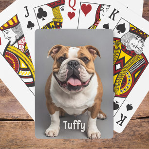 Baralho Pet Photo Play Cards Cachorro Mãe Dom Idea Buldogu