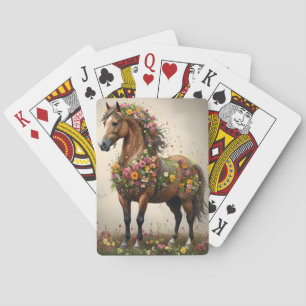 Baralho Pétalas E Cascos: Jardim de Fantasia Marrom Horse