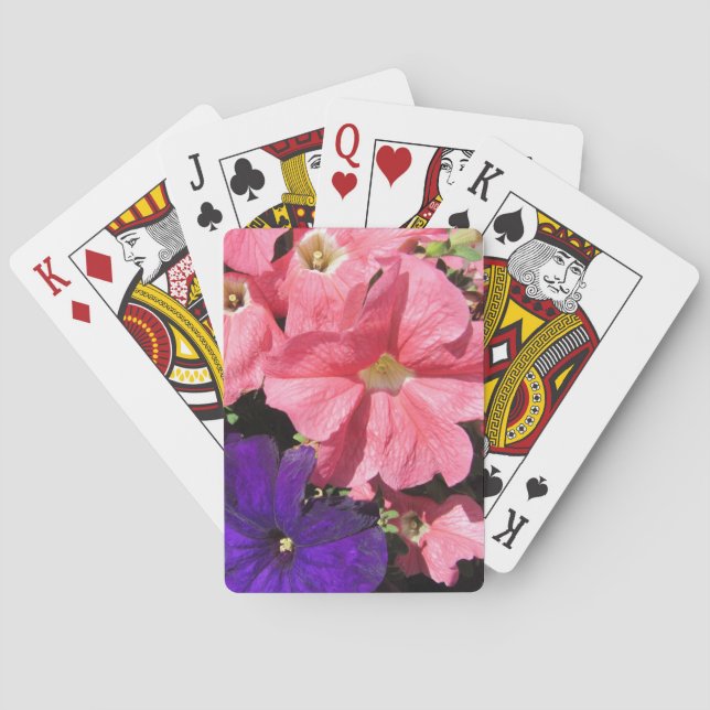 Baralho Petúnias Rosa e Roxo (Verso)