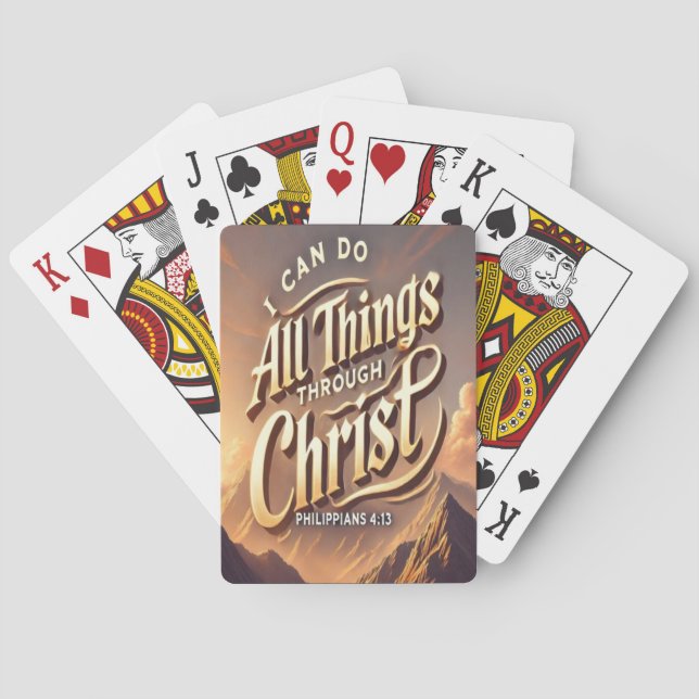 Baralho Philippians 4:13 Vitória Fiel (Verso)