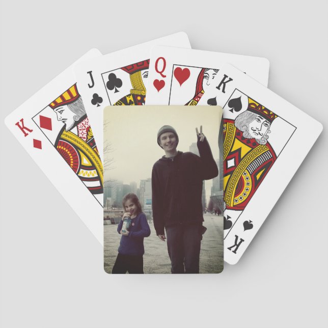 Baralho Phillip & Emily no cais do marinho (Verso)