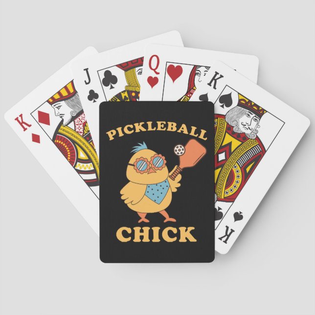 Baralho Pickleball Chick - retrô (Verso)