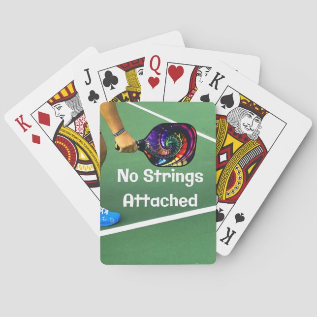 Baralho Pickleball Engraçado Sem Cordas Ligadas (Verso)