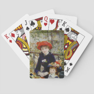 Baralho Pierre um Renoir duas irmãs, ou no terraço