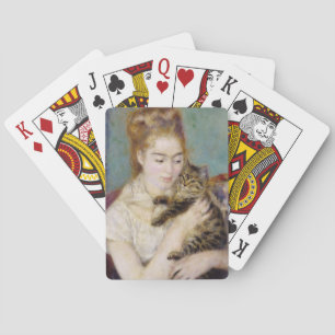 Baralho Pierre uma mulher de Renoir com um gato